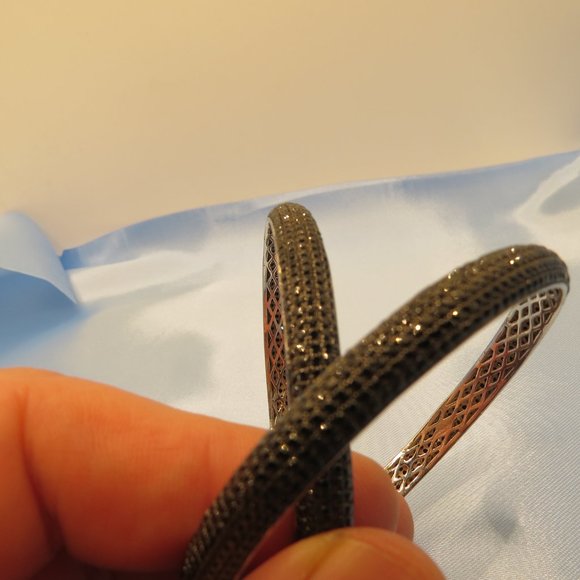 Sterling Silver Bangle Bracelets - Picture 4 of 6